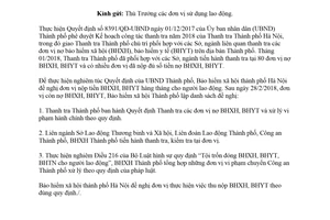 Công văn 298/BHXH-KTTN 2018 thanh tra đơn vị nợ bảo hiểm xã hội bảo hiểm y tế Hà Nội