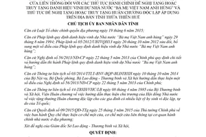 Quyết định 513/QĐ-UBND 2018 thủ tục cơ chế một cửa liên thông truy tặng danh hiệu Nhà nước Huế