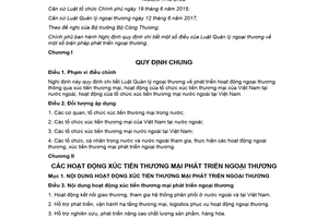 Nghị định 28/2018/NĐ-CP hướng dẫn Luật Quản lý ngoại thương về biện pháp phát triển ngoại thương