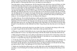 Công văn 169/BXD-QLN 2018 thực hiện 101/2015/NĐ-CP cải tạo xây dựng lại nhà chung cư