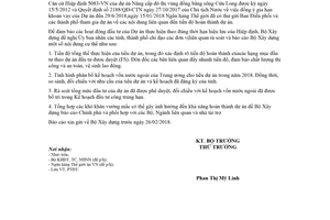 Công văn 306/BXD-PTĐT 2018 tiến độ dự án Nâng cấp đô thị vùng đồng bằng sông Cửu Long