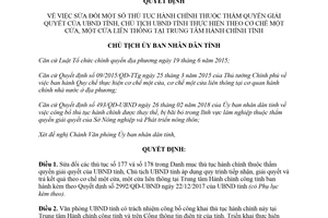 Quyết định 532/QĐ-UBND 2018 sửa đổi thủ tục hành chính thẩm quyền Ủy ban nhân dân Huế