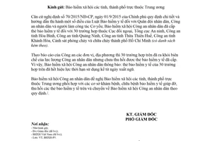 Công văn 1841/BHXH-P5 2018 thu hồi thẻ Bảo hiểm y tế đối với cán bộ công an nhân dân xuất ngũ