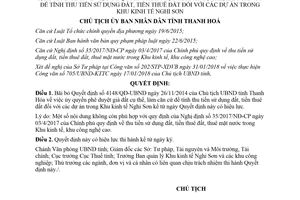 Quyết định 537/QĐ-UBND 2018 bãi bỏ Quyết định 4148/QĐ-UBND Thanh Hóa