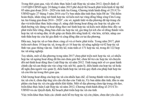 Chỉ thị 447/CT-UBND 2018 tăng cường thực hiện giải pháp củng cố phát triển hợp tác xã An Giang