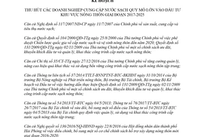 Kế hoạch 38/KH-UBND 2018 thu hút doanh nghiệp cấp nước sạch quy mô lớn vào đầu tư Hải Phòng