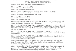 Quyết định 299/QĐ-UBND 2018 phê duyệt khu vực cấm hoạt động khoáng sản Phú Thọ