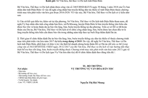 Công văn 710/BVHTTDL-VHDT 2018 hỗ trợ bảo tồn làng bản buôn truyền thống các dân tộc thiểu số