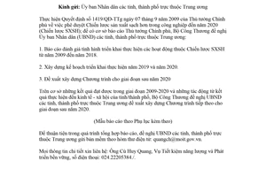 Công văn 1819/BCT-TKNL 2018 thực hiện Chiến lược sản xuất sạch hơn trong công nghiệp