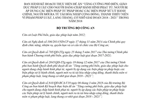 Quyết định 844/QĐ-BCA-V19 2018 phổ biến pháp luật cho người đang chấp hành hình phạt tù