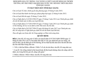 Quyết định 02/2018/QĐ-UBND sửa đổi Quyết định 07/2015/QĐ-UBND Hậu Giang