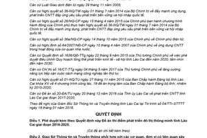 Quyết định 487/QĐ-UBND 2018 phê duyệt Đề án thí điểm phát triển đô thị thông minh Lào Cai