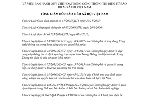 Quyết định 228/QĐ-BHXH 2018 quy chế hoạt động Cổng Thông tin điện tử Bảo hiểm xã hội Việt Nam
