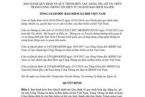 Quyết định 229/QĐ-BHXH 2018 quy trình biên tập trên Cổng Thông tin điện tử Bảo hiểm xã hội