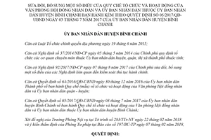 Quyết định 03/2018/QĐ-UBND sửa đổi Quyết định 05/2017/QĐ-UBND Hồ Chí Minh