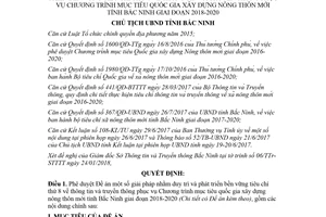 Quyết định 227/QĐ-UBND 2018 phát triển truyền thông phục vụ xây dựng nông thôn mới Bắc Ninh