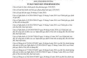 Quyết định 07/2018/QĐ-UBND quy định hệ số điều chỉnh giá đất Bình Dương