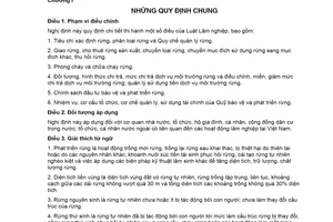 Nghị định 156/2018/NĐ-CP hướng dẫn Luật Lâm nghiệp