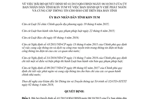 Quyết định 10/2018/QĐ-UBND bãi bỏ Quyết định 41/2013/QĐ-UBND Kon Tum