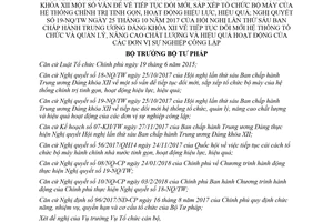 Quyết định 949/QĐ-BTP 2018 Kế hoạch thực hiện 18-NQ/TW sắp xếp tổ chức bộ máy chính trị