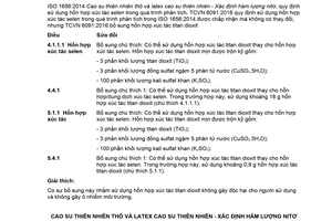 Tiêu chuẩn quốc gia TCVN 6091:2016 (ISO 1656:2014) về Cao su thiên nhiên thô và latex cao su thiên nhiên - Xác định hàm lượng Nitơ