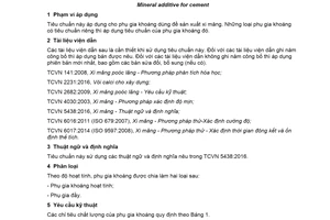 Tiêu chuẩn quốc gia TCVN 6882:2016 về Phụ gia khoáng cho xi măng