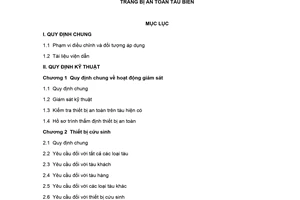 Quy chuẩn kỹ thuật quốc gia QCVN 42:2015/BGTVT về Trang bị an toàn tàu biển