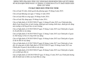 Quyết định 14/2018/QĐ-UBND sửa đổi Quy định phân cấp quản lý dự án đầu tư công Tây Ninh