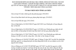 Quyết định 16/2018/QĐ-UBND bộ đơn giá đo đạc địa chính đăng ký đất đai Lai Châu