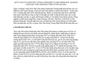 Thông báo 197/TB-VPCP 2018 kết luận Phó Thủ tướng tại buổi làm việc lãnh đạo tỉnh Tuyên Quang