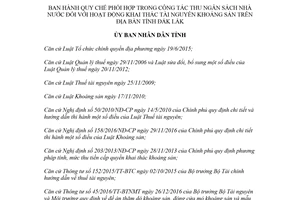 Quyết định 10/2018/QĐ-UBND Quy chế phối hợp thu ngân sách khai thác khoáng sản Đắk Lắk