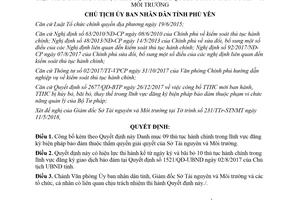 Quyết định 1008/QĐ-UBND 2018 09 thủ tục hành chính biện pháp bảo đảm Sở Tài nguyên Phú Yên