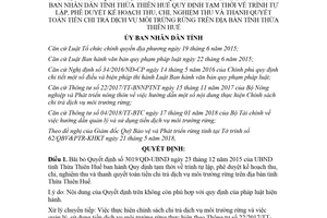 Quyết định 1136/QĐ-UBND 2018 bãi bỏ Quyết định 3019/QĐ-UBND dịch vụ môi trường rừng Huế