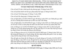 Quyết định 12/2018/QĐ-UBND bãi bỏ Quyết định 20/2008/QĐ-UBND cấp phép xây dựng Vũng Tàu