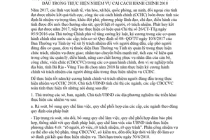 Chỉ thị 07/CT-UBND 2018 thực hiện kỷ cương hành chính và trách nhiệm người đứng đầu Vũng Tàu