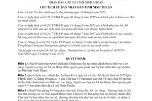 Quyết định 883/QĐ-UBND 2018 công bố thủ tục hành chính thuộc Lao động Ủy ban cấp xã Ninh Thuận