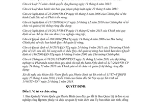 Quyết định 35/2018/QĐ-UBND chức năng Ban Quản lý Vườn Quốc gia Phước Bình Ninh Thuận