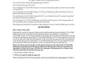 Quyết định 37/2018/QĐ-UBND sửa đổi quy định kèm quyết định hướng dẫn Luật Đất đai Lạng Sơn