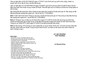 Thông tư 04/2018/TT-BXD Quy chuẩn kỹ thuật quốc gia Xây dựng phương tiện quảng cáo ngoài trời