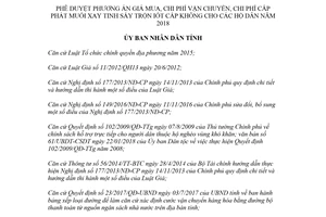 Quyết định 236/QĐ-UBND 2018 giá mua chi phí vận chuyển cấp phát muối cấp không hộ dân Gia Lai