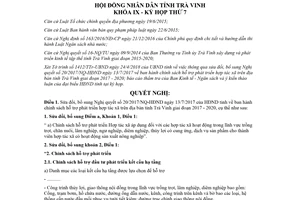 Nghị quyết 56/2018/NQ-HĐND sửa đổi Nghị quyết 20/2017/NQ-HĐND phát triển hợp tác xã Trà Vinh