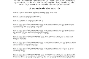 Quyết định 20/2018/QĐ-UBND cơ cấu tổ chức của Ban Quản lý dự án đầu tư xây dựng Hưng Yên