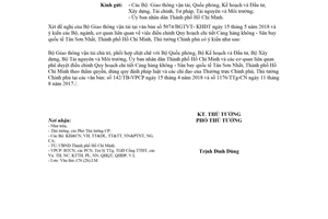 Công văn 752/TTg-CN 2018 Quy hoạch chi tiết Cảng hàng không Sân bay Tân Sơn Nhất Hồ Chí Minh