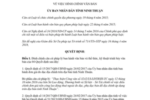 Quyết định 147/QĐ-UBND 2018 đính chính văn bản do Ủy ban nhân dân tỉnh ban hành Ninh Thuận