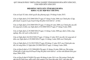 Nghị quyết 09/NQ-HĐND 2018 quy hoạch phát triển công nghiệp Khánh Hòa đến 2025