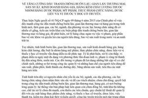 Chỉ thị 17/CT-TTg 2018 tăng cường đấu tranh chống buôn lậu nhóm hàng dược phẩm mỹ phẩm