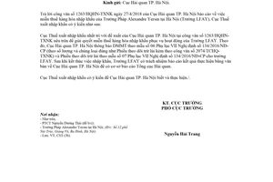 Công văn 2210/TXNK-CST 2018 miễn thuế hàng hóa nhập khẩu của Trường Alexandre Yersin