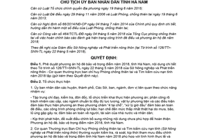 Quyết định 835/QĐ-UBND 2018 phê duyệt phương án hộ đê bảo vệ trọng điểm Hà Nam