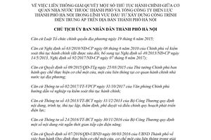 Quyết định 2280/QĐ-UBND 2018 liên thông giải quyết thủ tục đầu tư xây dựng điện Hà Nội