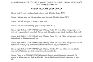Quyết định 06/2018/QĐ-UBND tổ chức hoạt động Phòng Tài nguyên Môi trường Gò Vấp Hồ Chí Minh